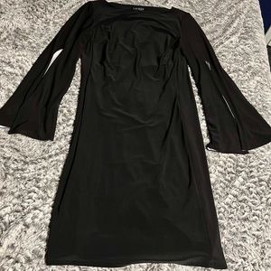 Little Black Dress w/Bell Sleeve Detail